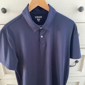 Izod Navy Golf Polo Shirt Mens L